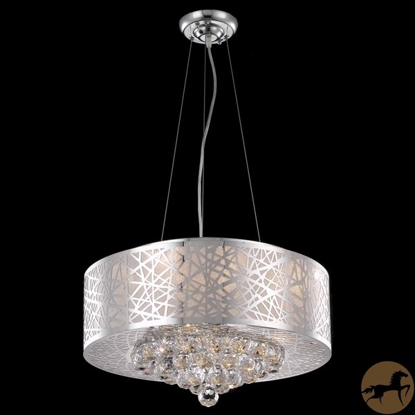 Christopher Knight Home Chrome 7 light Crystal Drop Chandelier Christopher Knight Home Chandeliers & Pendants