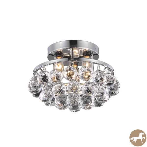 Christopher Knight Home 3 light Chrome/ Crystal Bead Chandelier Christopher Knight Home Chandeliers & Pendants