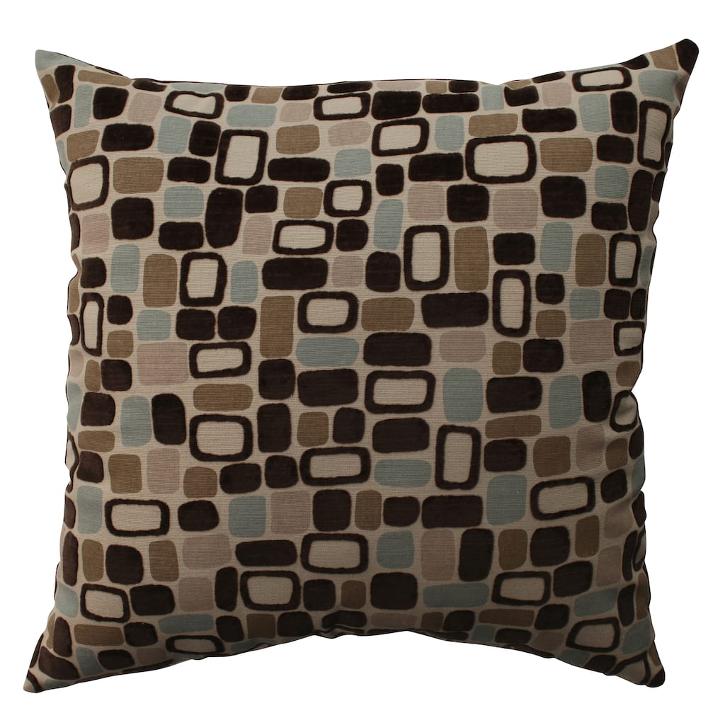 Pillow Perfect 'Pebbles' Flocked Throw Pillow