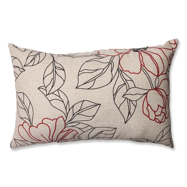 Shop Pillow Perfect Floral Rectangle Throw Pillow - Free Shipping On ...