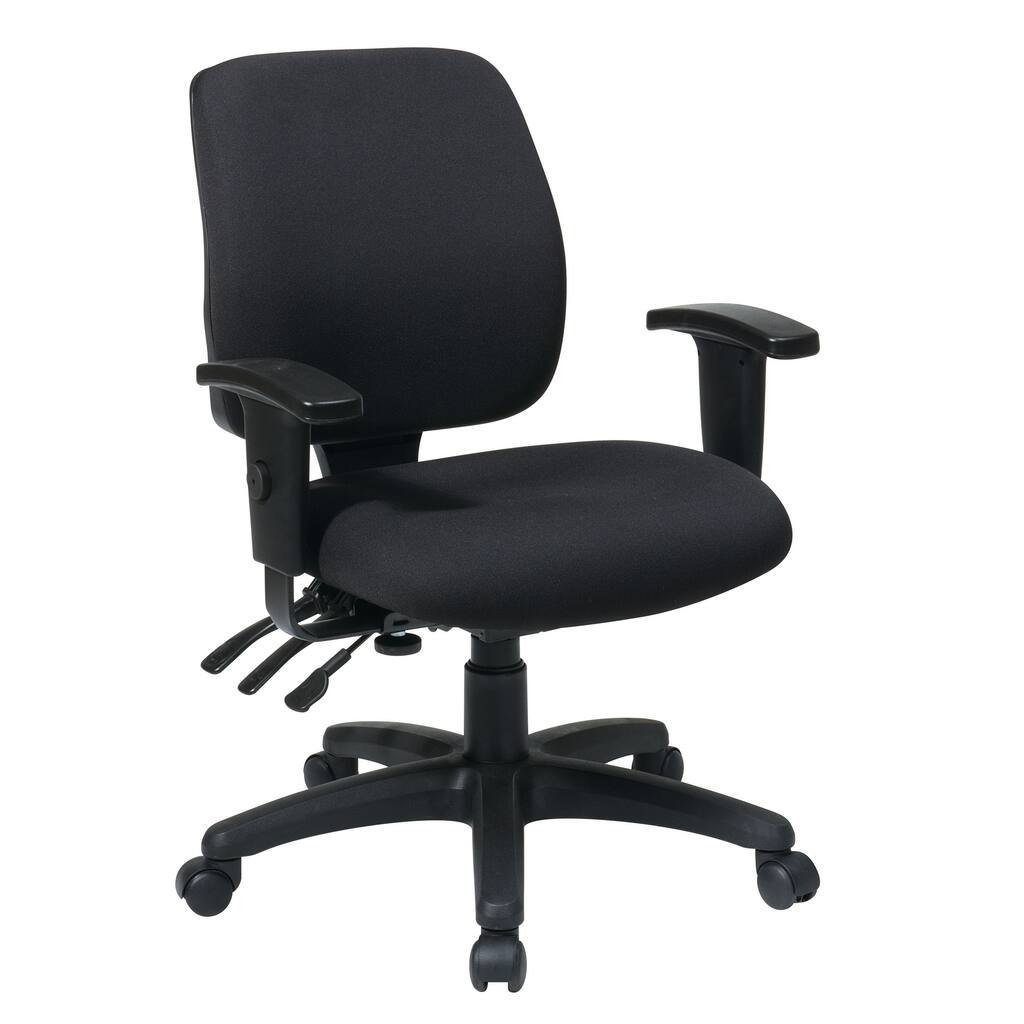 Office Star Mid Back Dual Function Ergonomic Chair