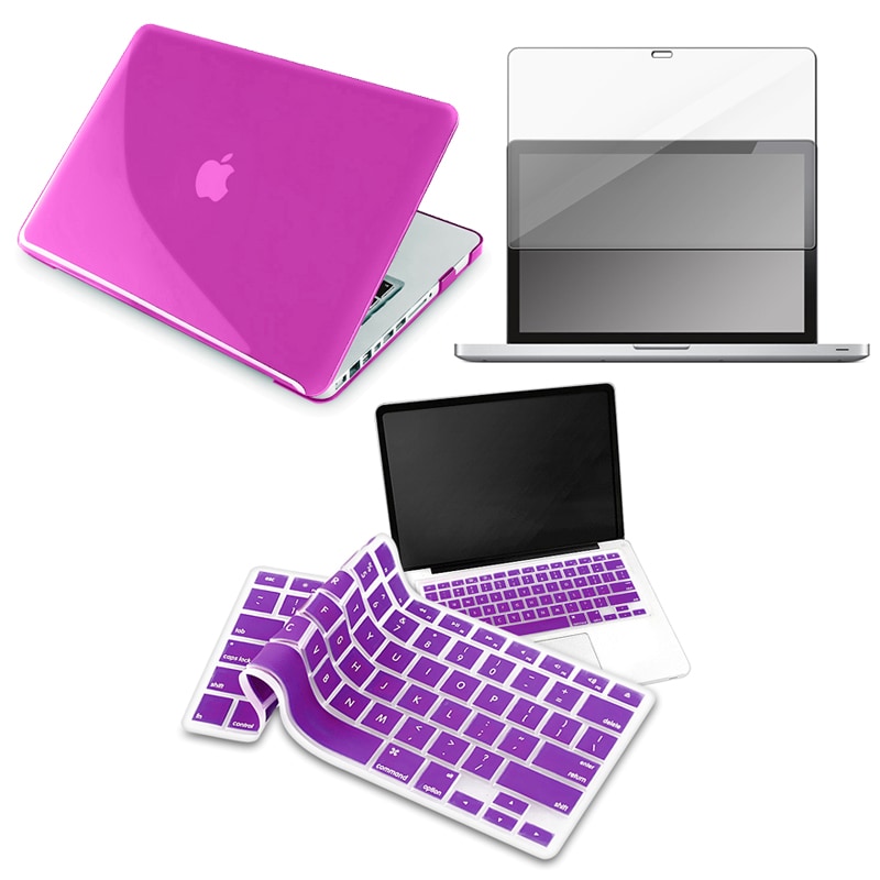 INSTEN Purple Keyboard Shield/ LCD Protector/ Laptop Case Cover for