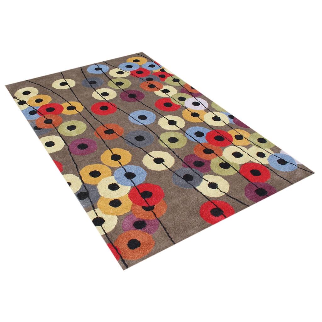 Alliyah Handmade Elephant Grey New Zealand Blend Wool Rug - 6' x 6'