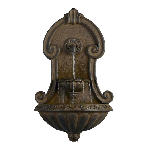 Muro Elegante Copper Finish Wall Water Fountain
