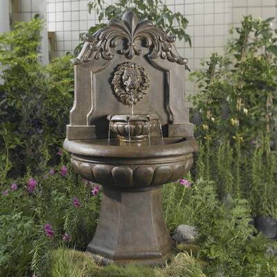 Jeco Big Copper Lion Head Water Fountain