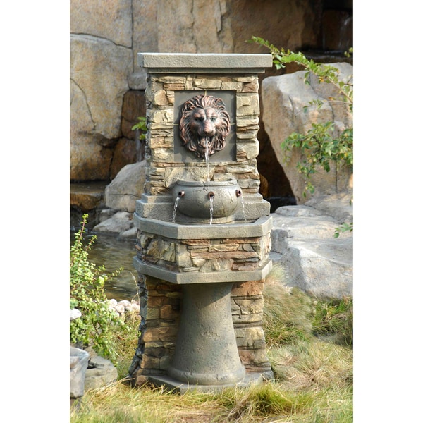 Lion Head Water Fountain Outdoor Fountains