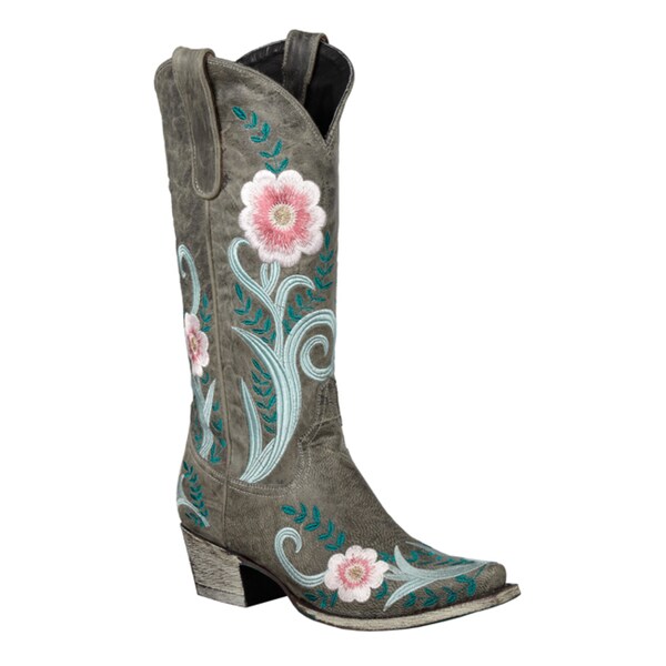 Shop Lane Boots Women's Floral 'Ashlee' Cowboy Boots - Free Shipping ...
