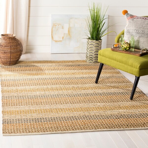 Safavieh Hand-knotted Vegetable Dye Jubilee Beige Hemp Rug - 7'6" x 9'6"