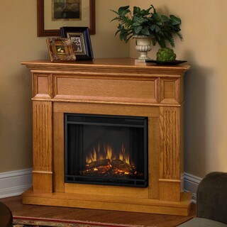 Shop Camden Real Flame Light Oak Electric Fireplace Free