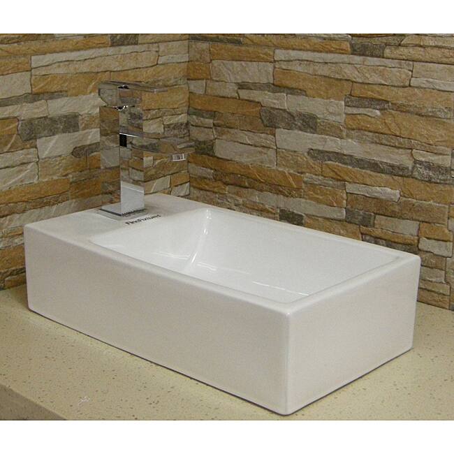 Fine Fixtures White Vitreous China Vessel Sink