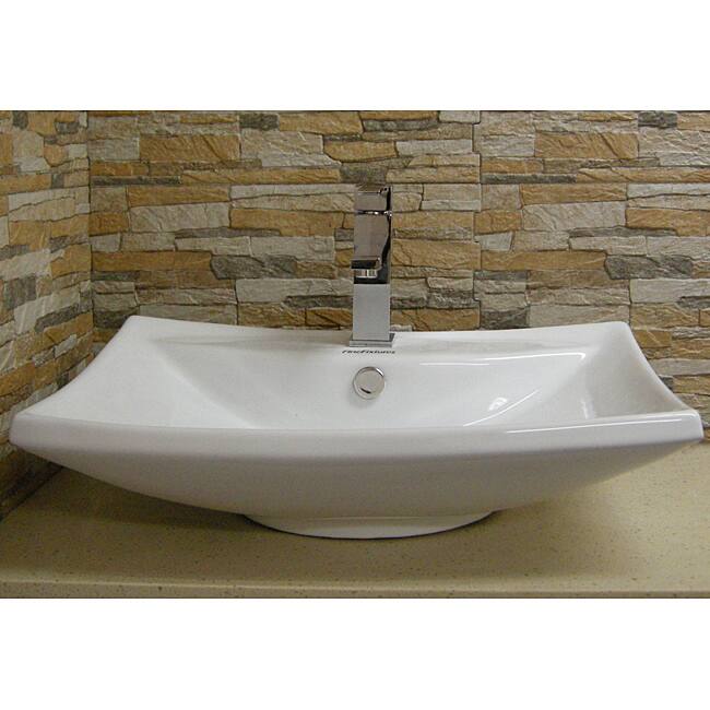 Fine Fixtures Vitreous China White Vessel Sink