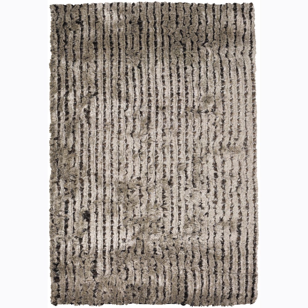 Hand-woven Mandara Shag Rug (5' x 7'6)