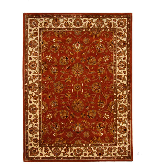 Large Hand tufted Tempest Red/ivory Area Rug (8 X 11)