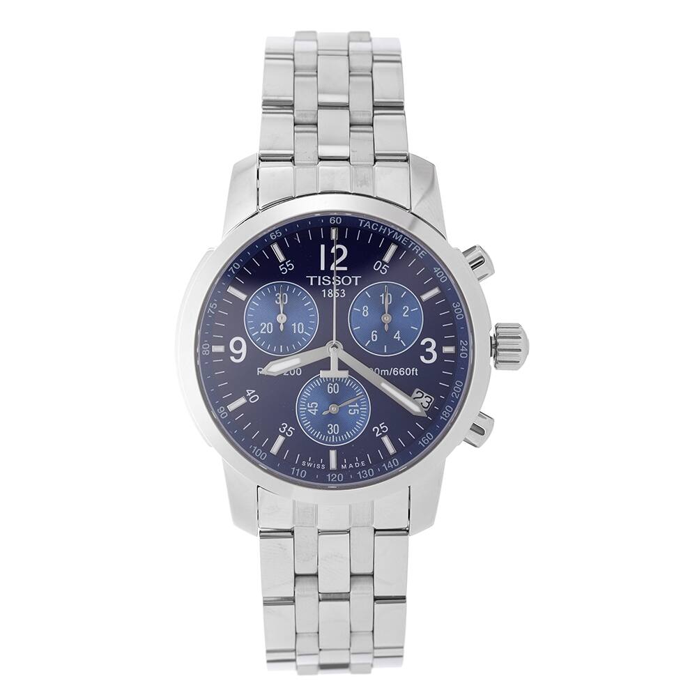 Tissot Men's PRC 200 Blue-Dial Watch