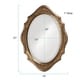 preview thumbnail 6 of 4, Tracy Silver Wood Oval Wall Mirror