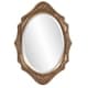 preview thumbnail 2 of 4, Allan Andrews Bronze Wood Oval Framed Wall Mirror