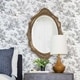 preview thumbnail 1 of 4, Allan Andrews Bronze Wood Oval Framed Wall Mirror