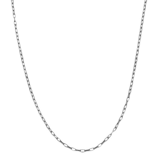 Sterling Silver 20-inch Mixed Link Chain Necklace. Opens flyout.