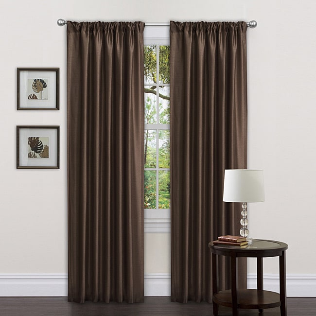 Lush Decor Chocolate Sienna Curtain Panels (set Of 2)