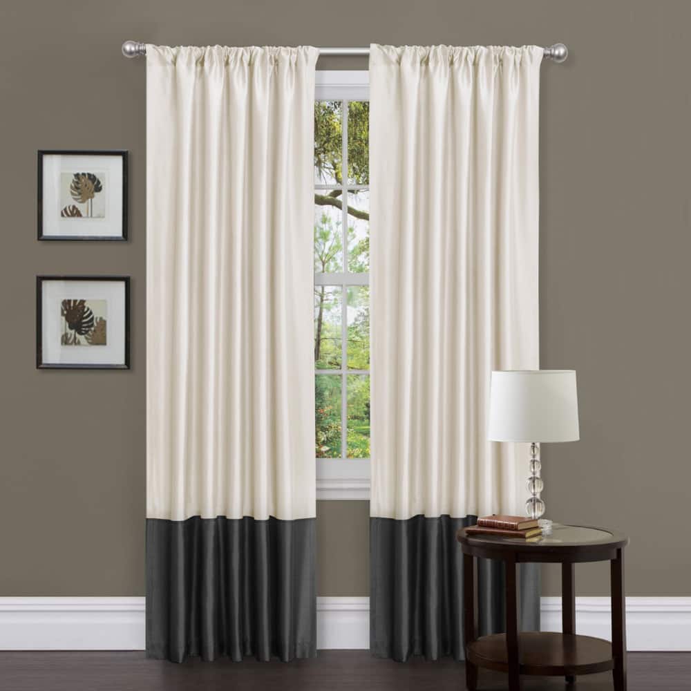 Lush Decor Milione Fiori 84-inch Curtain Panels (Set of 2)