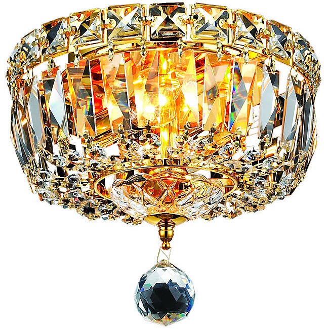 Somette Gold 2-Light Chandelier (Chrome Chandelier) - Chandeliers For Bedrooms by Overstock.com
