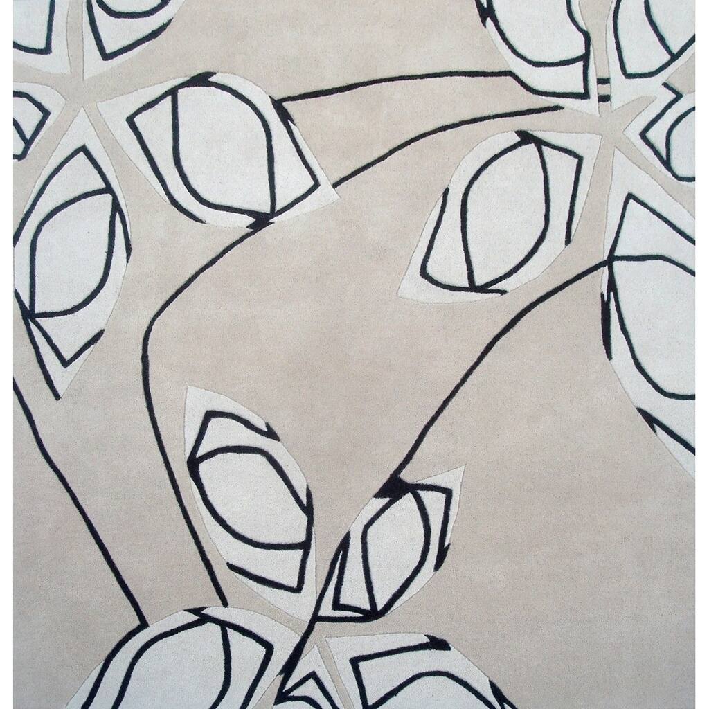 Alliyah Handmade Camel New Zealand Blend Wool Rug (6' Square) - 6' x 6'