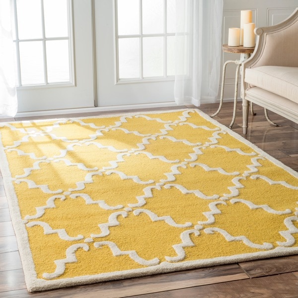 nuLOOM Handmade Luna Marrakesh Trellis Wool Rug (76 x 96)