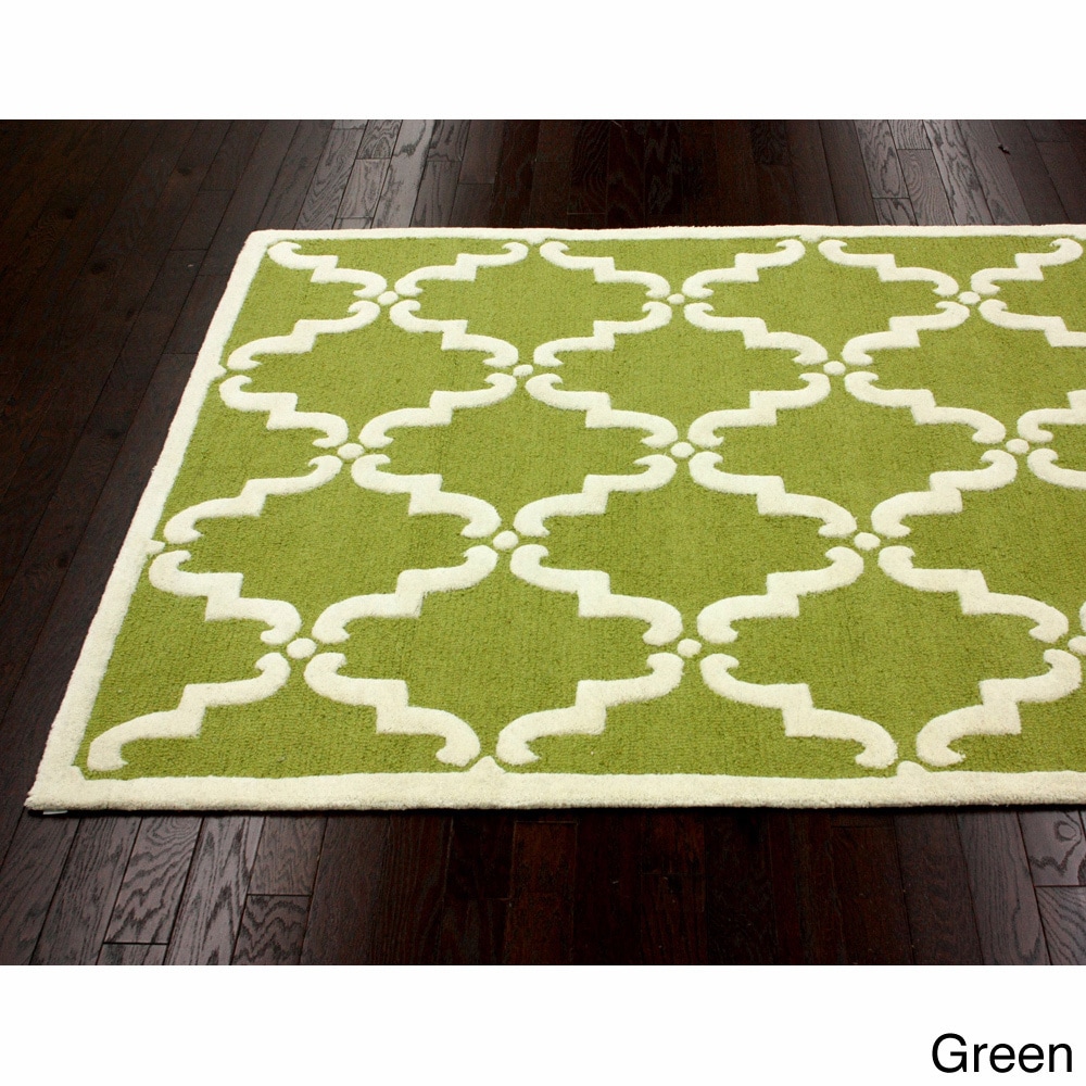 Nuloom Handmade Luna Marrakesh Trellis Wool Rug (5 X 8)