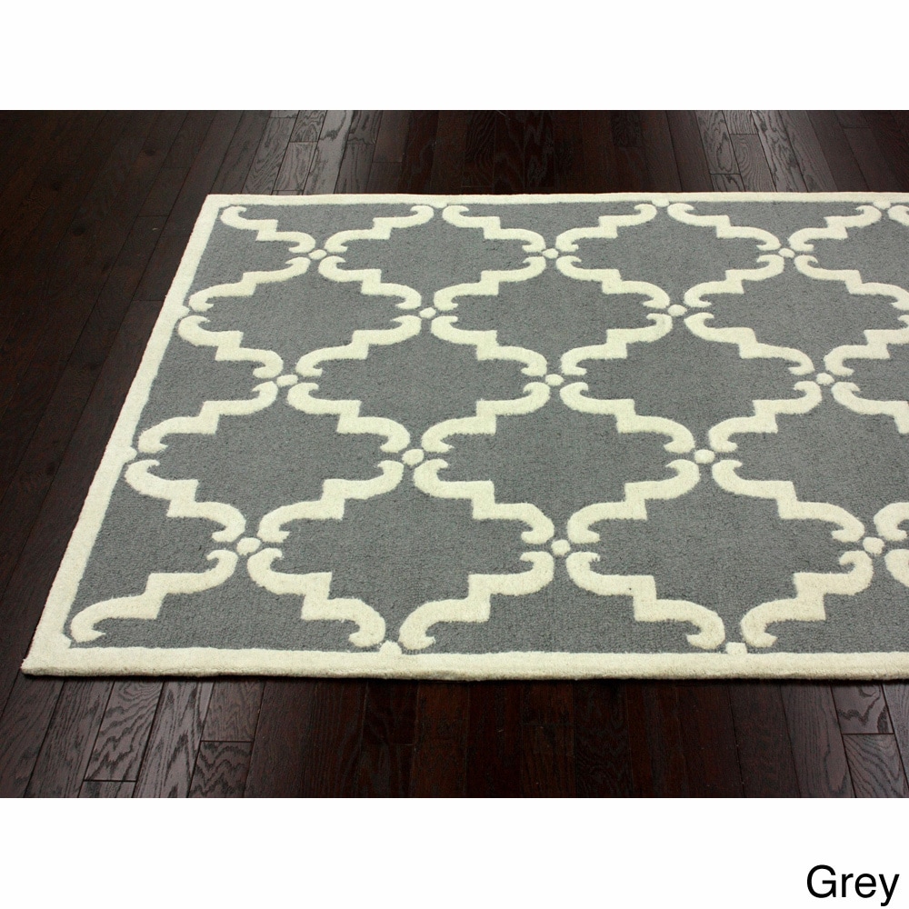 Nuloom Handmade Luna Marrakesh Trellis Wool Rug (5 X 8)