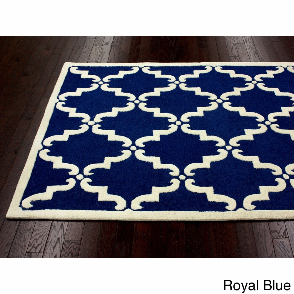 Nuloom Handmade Luna Marrakesh Trellis Wool Rug (5 X 8)