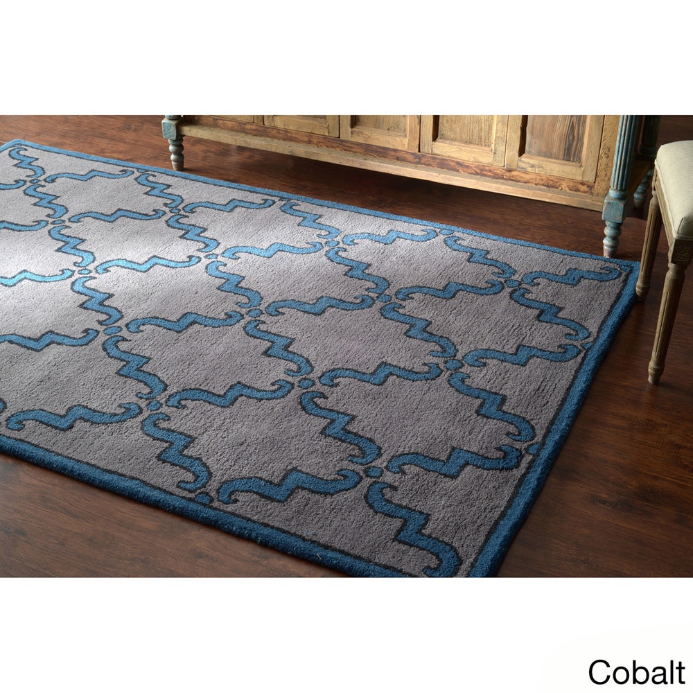 Nuloom Handmade Luna Marrakesh Trellis Wool Rug (5 X 8)