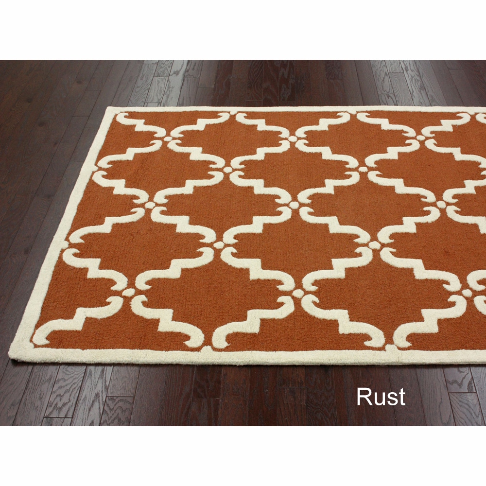 Nuloom Handmade Luna Marrakesh Trellis Wool Rug (5 X 8)