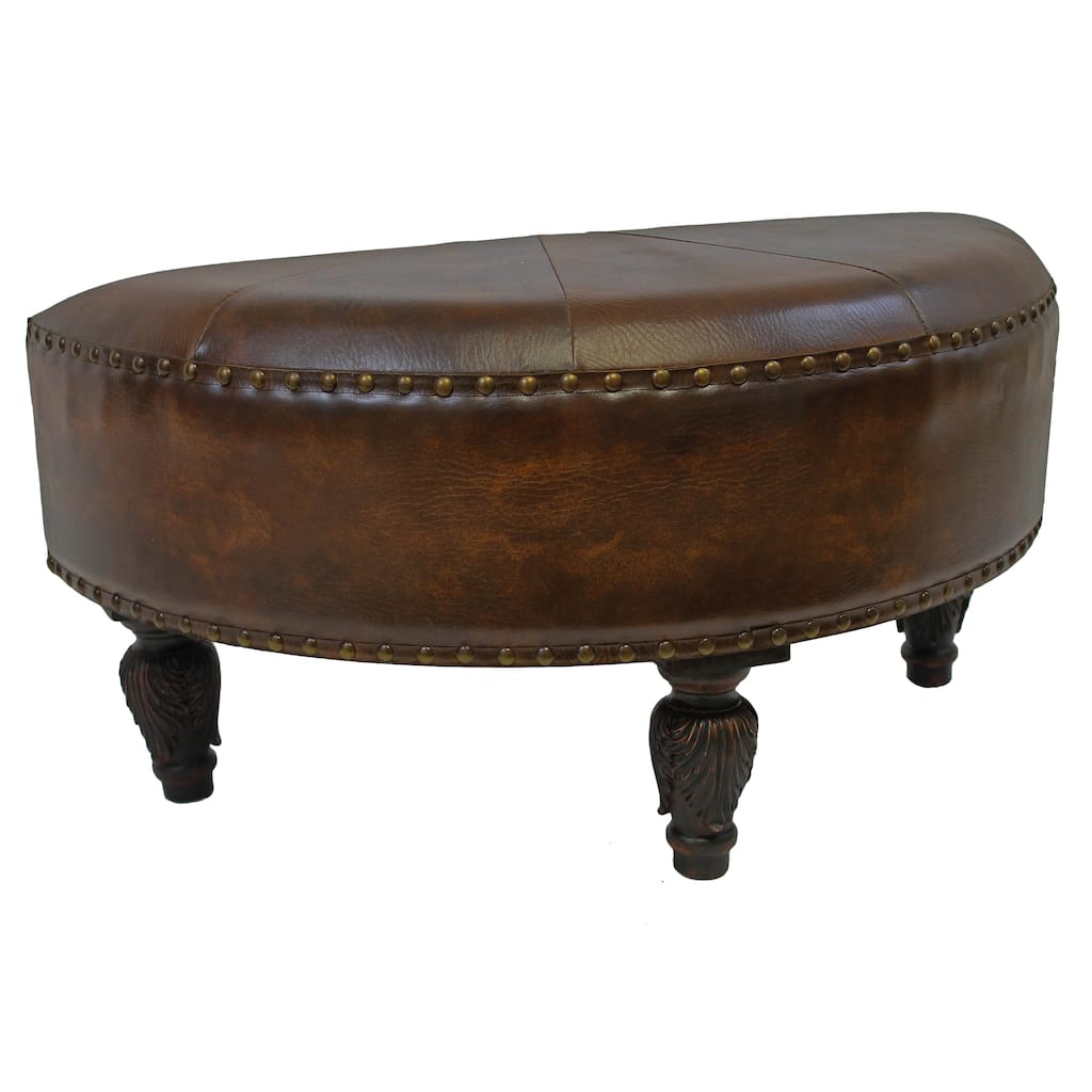 International Caravan Carmel Half-Moon Ottoman