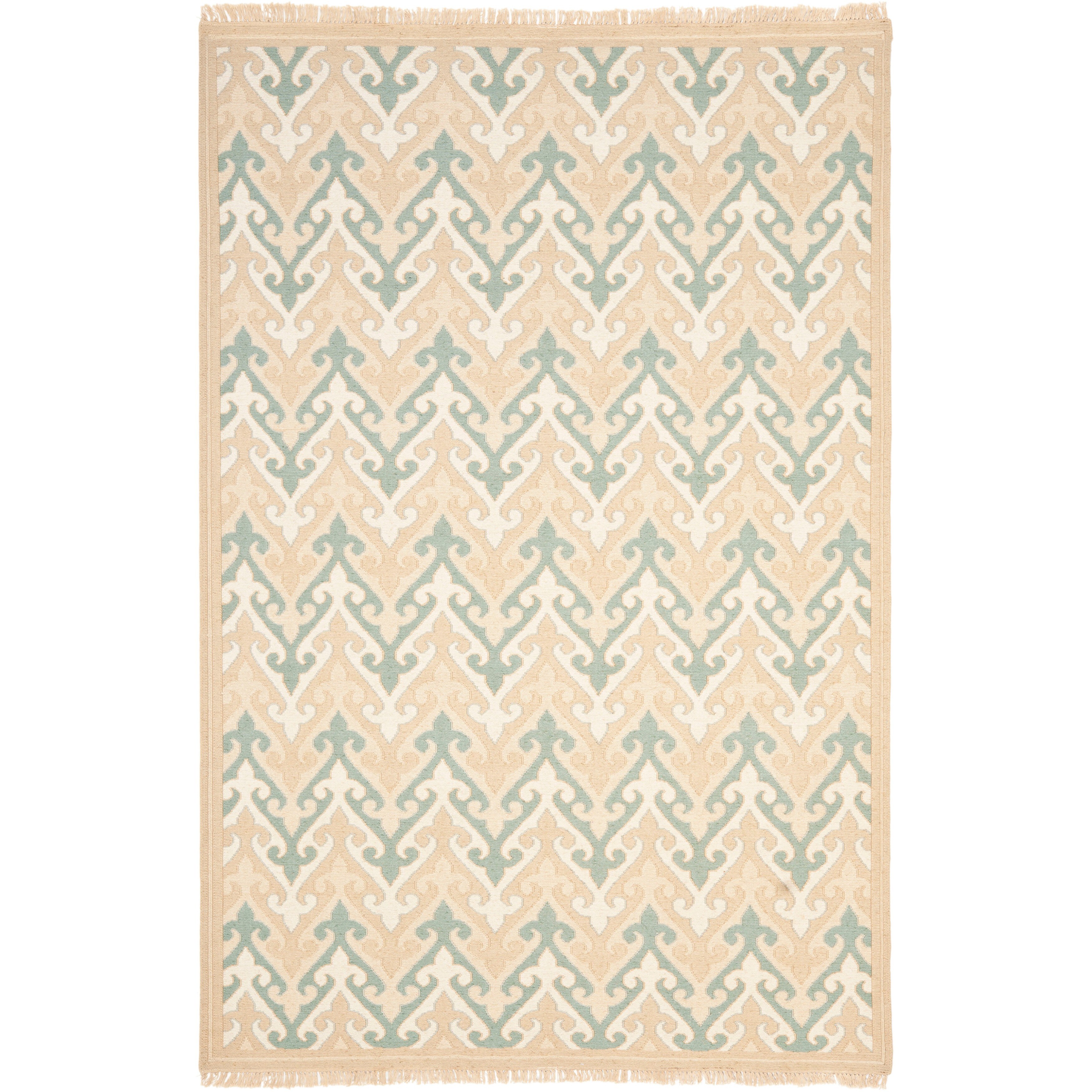 Shop Safavieh Couture Sumak Handmade Flatweave Beige/ Multi Chevron