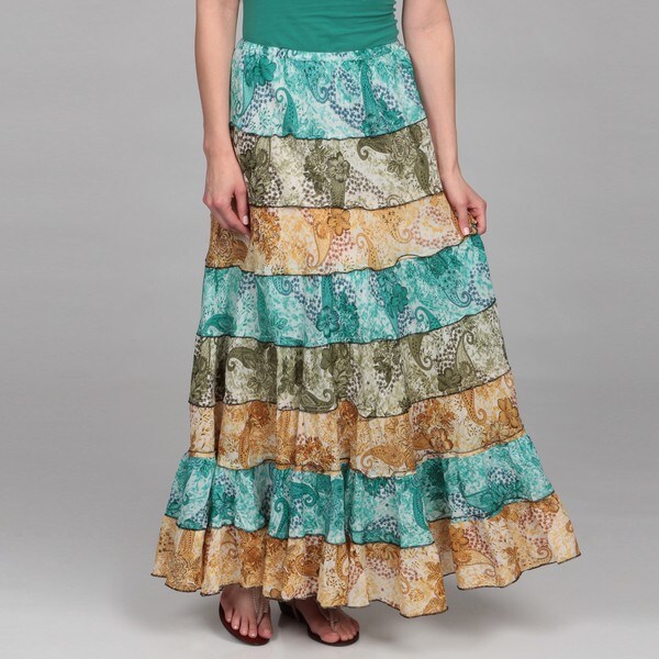 Shop Lola P Women's Tie Dye Tier Skirt - Free Shipping On Orders Over ...