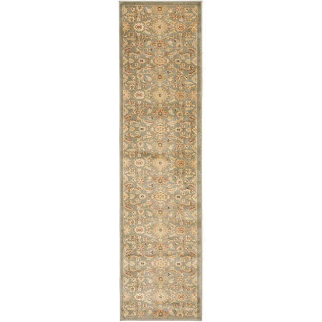 Oushak Blue/ Gold Rug (23 X 8)