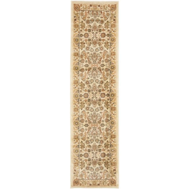 Oushak Oriental Cream/cream Rug (23 X 8)