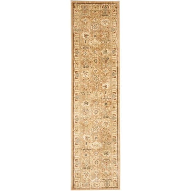 Oushak Light Brown/ Light Brown Rug (23 X 8)