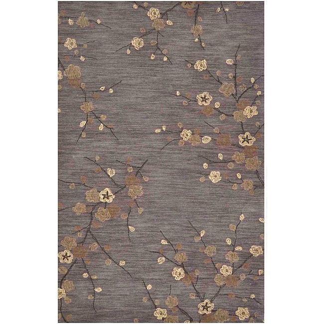 Hand tufted Grey Multicolor Rug (2 X 3)