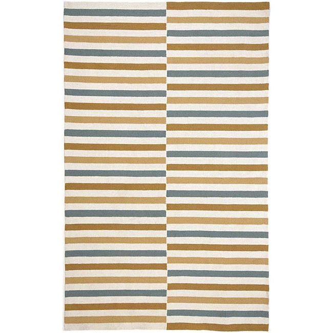 Hand hooked Beige Area Rug (2 X 3)