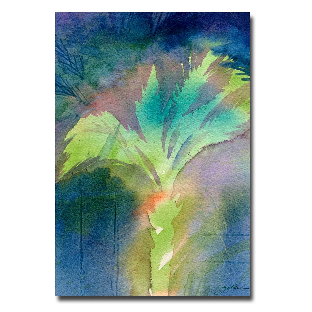 Sheila Golden Night Palm Canvas Art   Shopping