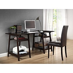 dark brown modern desk