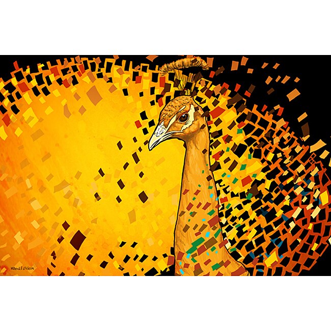 Maxwell Dickson 'Peacock' Canvas Art Print