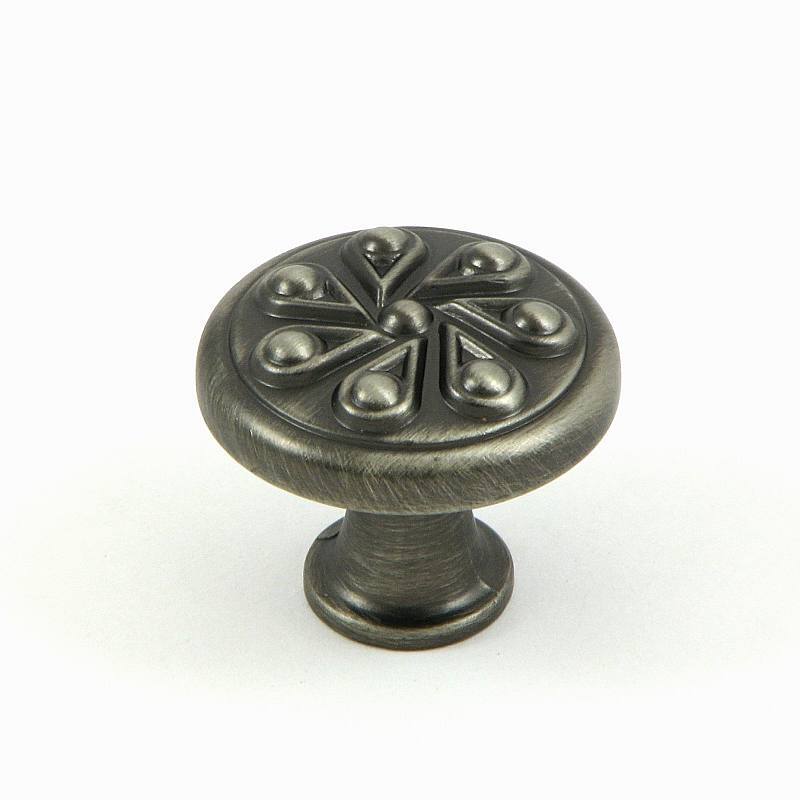 Stone Mill Hardware 'Milton' Weathered Nickel Cabinet Knobs (Pack of 5)
