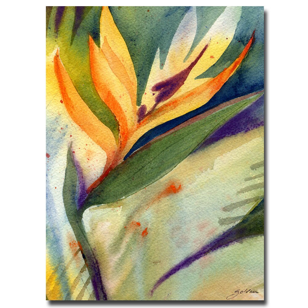 Sheila Golden Bird Of Paradise Large Canvas Art On Sheila Golden X27 Bird Of Paradise Large Canvas Art