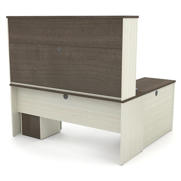 Bestar Prestige Plus L-shaped Desk with Hutch