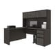 preview thumbnail 7 of 13, Bestar Prestige Plus L-shaped Workstation Desk with Hutch