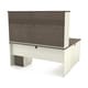 preview thumbnail 10 of 13, Bestar Prestige Plus L-shaped Workstation Desk with Hutch