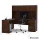 preview thumbnail 15 of 13, Bestar Prestige Plus L-shaped Workstation Desk with Hutch