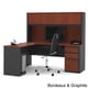 preview thumbnail 12 of 13, Bestar Prestige Plus L-shaped Workstation Desk with Hutch